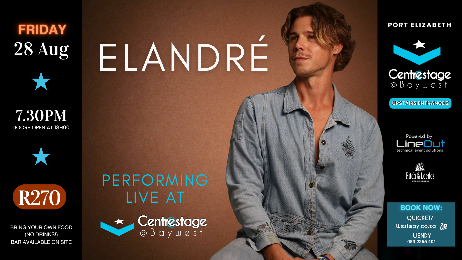 ELANDRÉ Live at Centrestage at Baywest! 28 August 2026