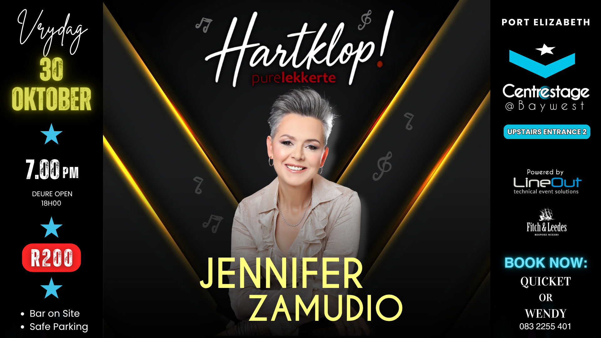 JENNIFER ZAMUDIO:  HARTKLOP- Pure Lekkerte!! 30 Oktober by Centrestage@Baywest