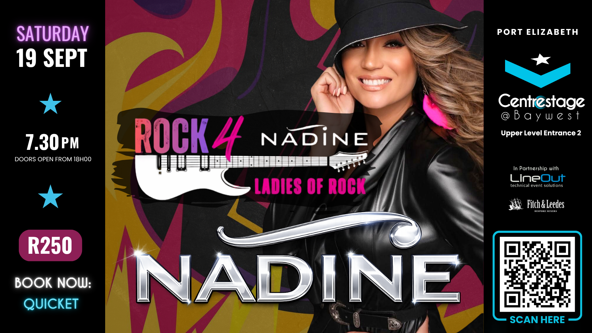 Nádine - Ladies of Rock. 19 September 2026 at Centrestage@Baywest